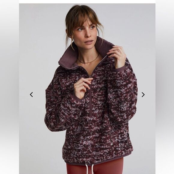 NWT Anthropologie Varley  Half Zip jacket size XL
Speckle fleece 
Retail $168 - Picture 1 of 14
